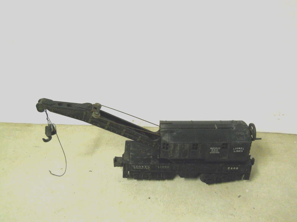 Lionel Lines Bucyrus Erie #2460 Railroad Crane Car O Gauge Toy
