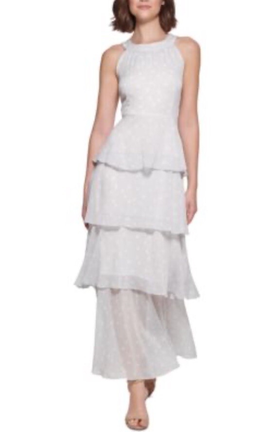 Tommy Hilfiger womens halter polkadot tiered dress size 16 NWT