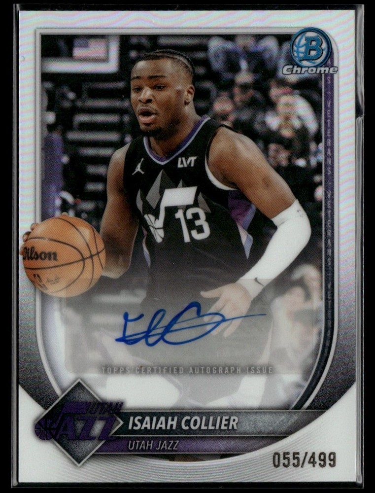 2025-26 Bowman Chrome Refractor Isaiah Collier /499 Utah Jazz #BCA-IC