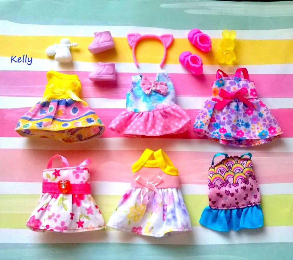 🐣🐣🐣Muñeca Kelly Chelsea ropa moda, accesorios más zapatos#A2🐥🐥🐥
