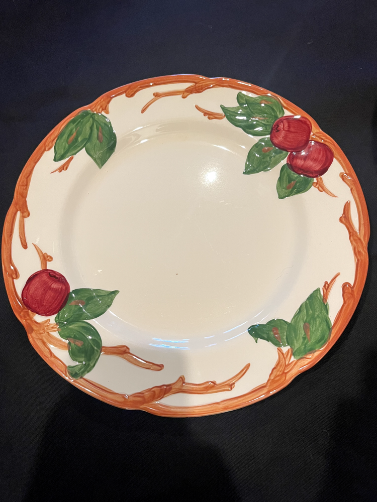 Vintage 1960s Franciscan Apple 10 1/2 Inch Dinner Plates, Set of 1,3, & 4