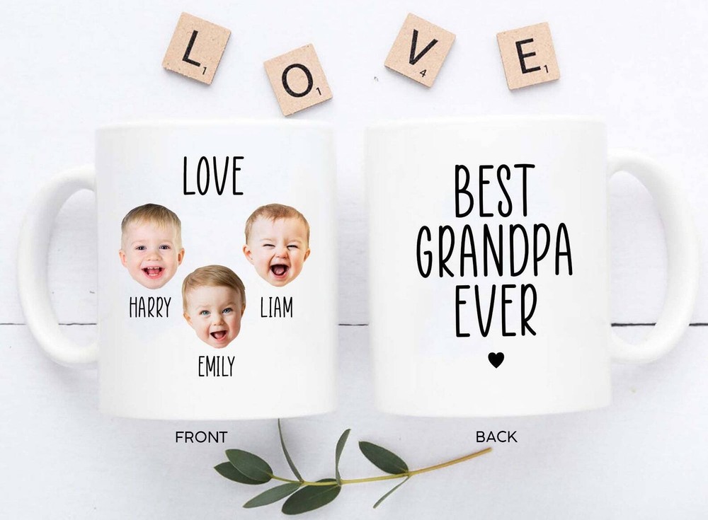 Custom Baby Face Mug Grandpa Mug New Grandpa Mug Fathers Day Mug Gift For