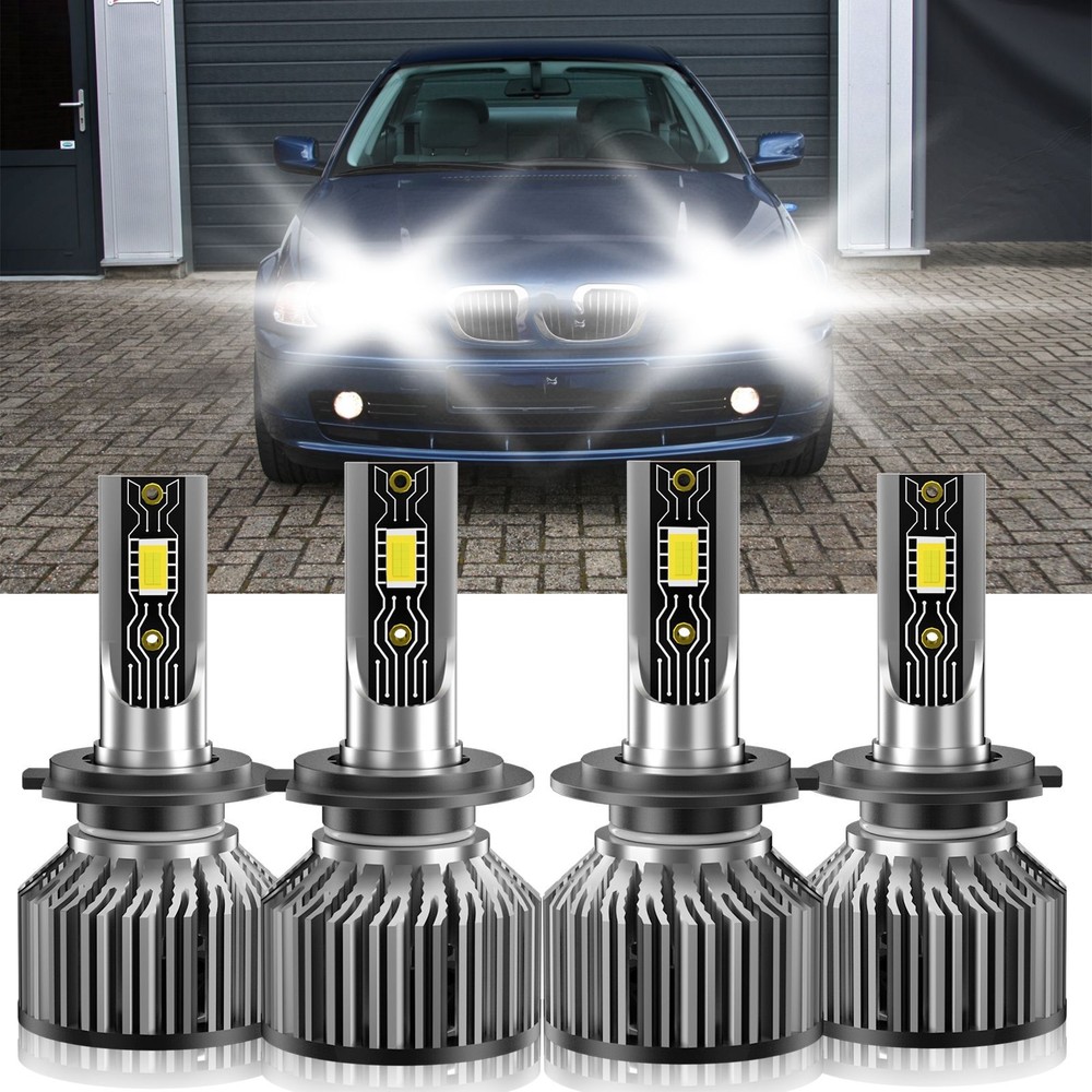 Kit combinado de bombilla de haz alto bajo faros LED H7 H7 6500K para BMW 323Ci 2000-2000