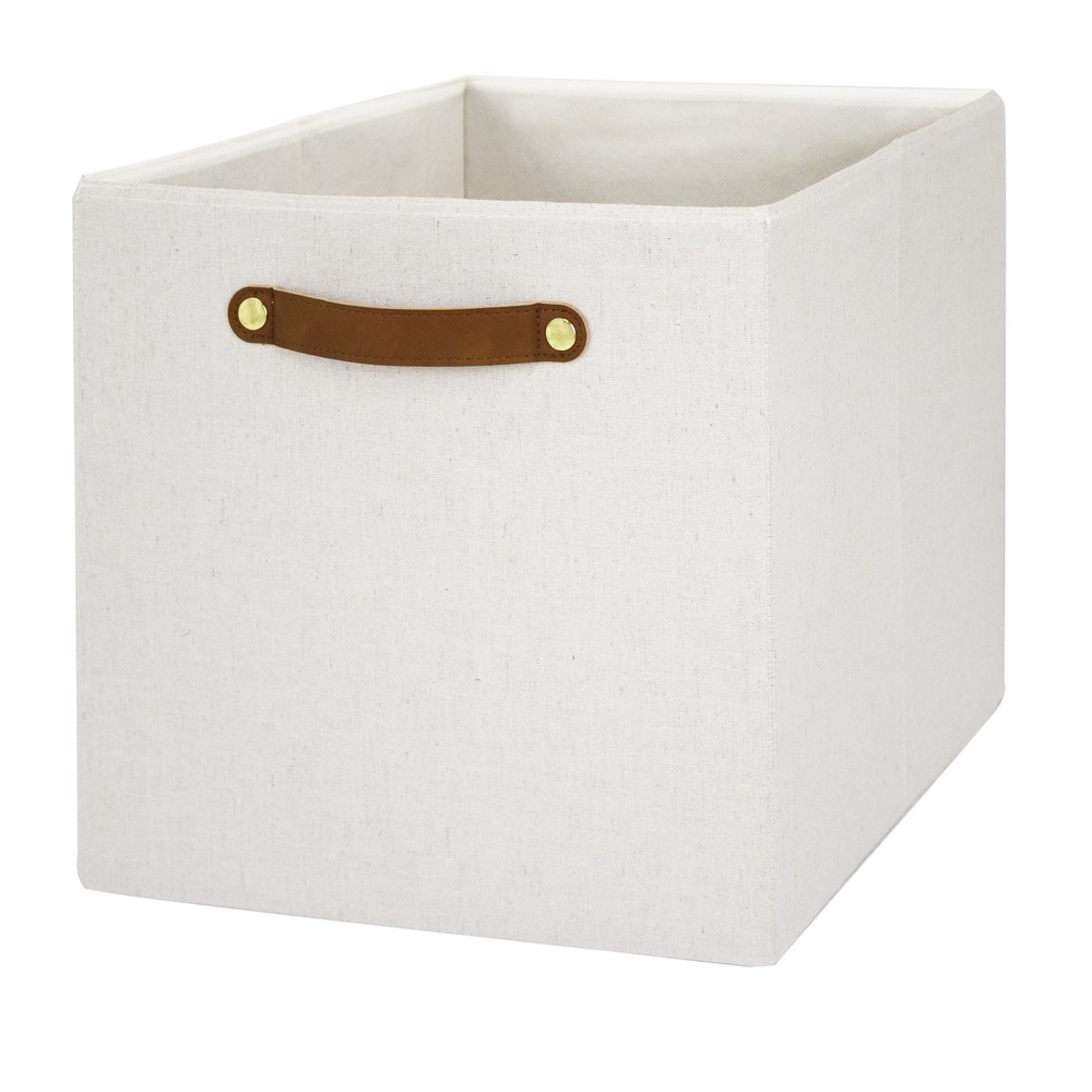 Better Homes Gardens Foldable Fabric Storage Cube Bin in Vanilla