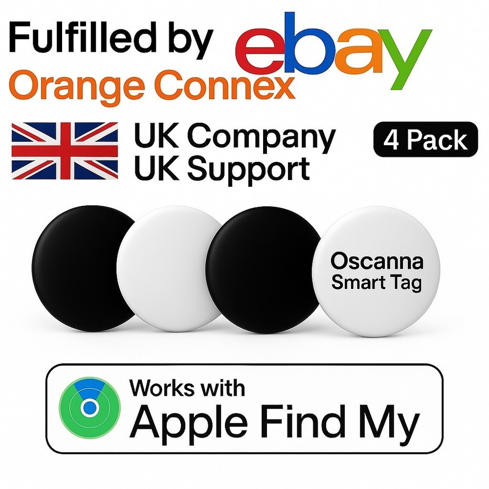 4PCS x Air Tracker Tag with Apple Find My (iOS Only) LIKE Apple Airtag White