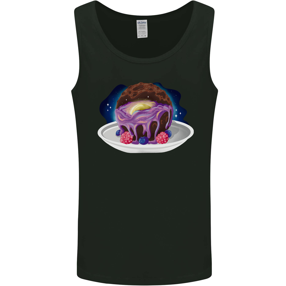 Space Planet Dessert Funny Food Mens Vest Tank Top