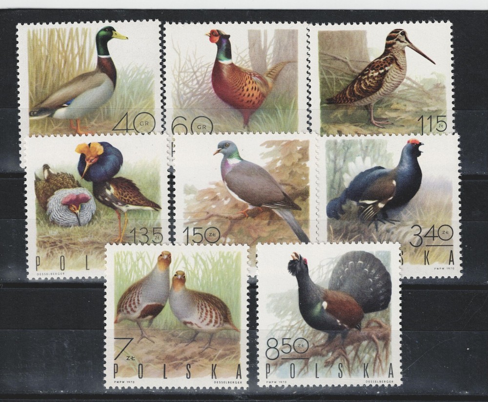 Poland Fauna Birds set 1970 MNH AA