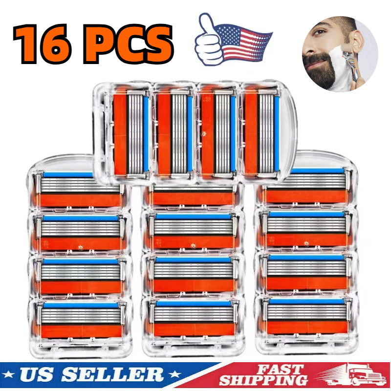 Replacements 5Layer Men' For GiIIette Fusion Proglide Power Razor Blades 16Pcs