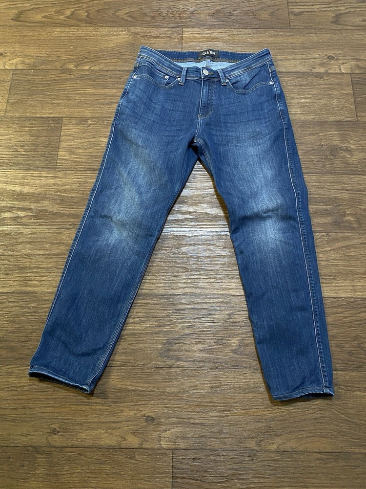 Du/er Duer Medium Wash L2X Slim Straight Leg Jeans 32x30 Men