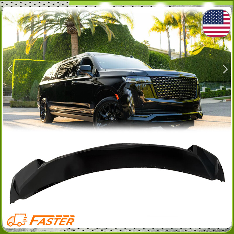 New Front Bumper Spoiler Lip Fits 2021 2022 2023 Cadillac Escalade Glossy Black