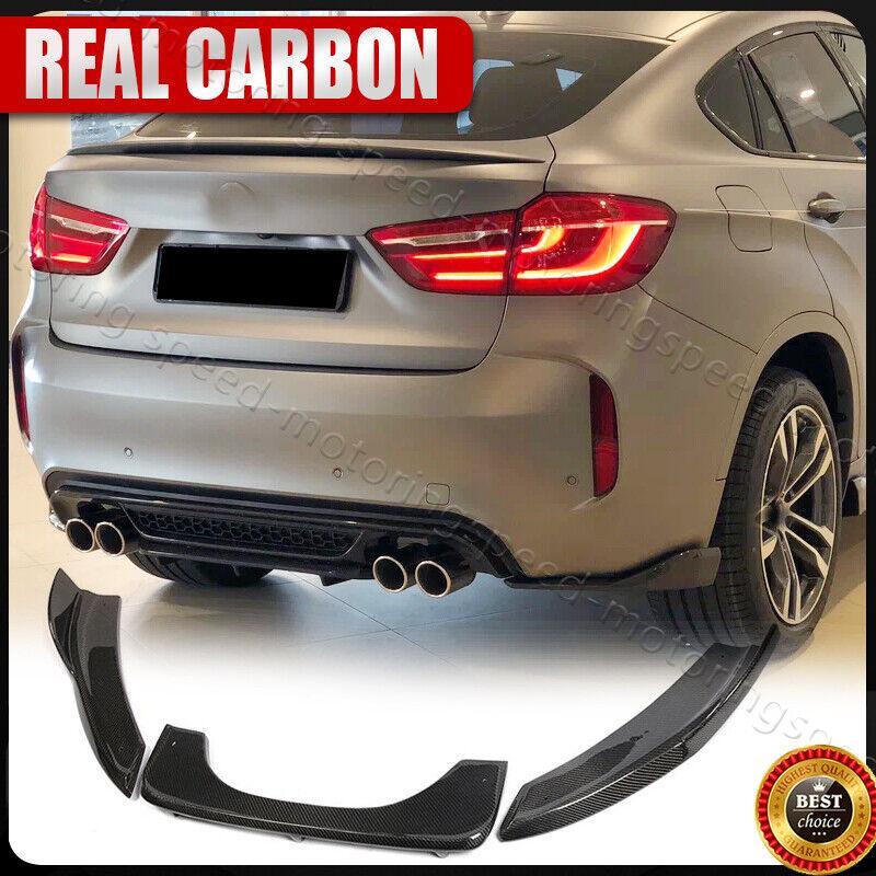 REAL Carbon Rear Bumper Lip Diffuser Splitters For BMW F86 X6M X6 F85 X5M 14-18