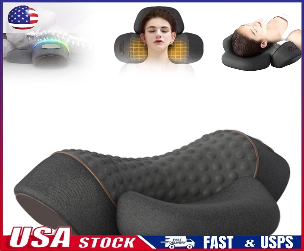 FisioRest 3-in-1 Neck Massager Pillow for Pain Relief and Relaxation