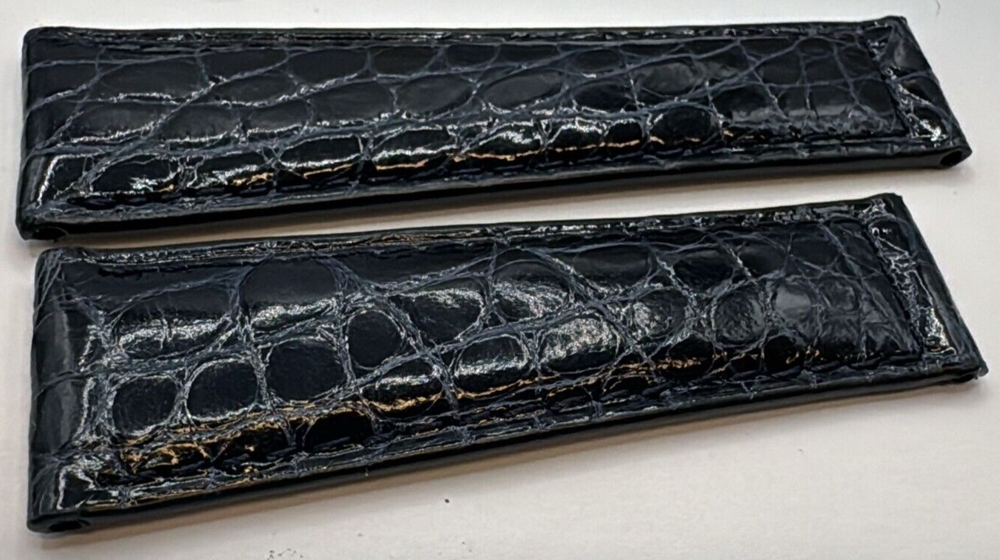 Genuine crocodile pieces handmade in Italy mm20/16 7.5x6.6cm blue high quality