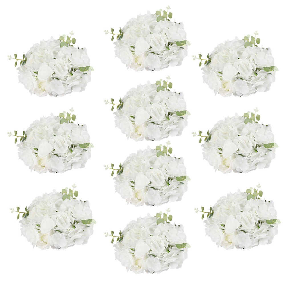 Flower Balls for Wedding Centerpieces 10pcs Fake Flower Ball Arrangement Bouquet