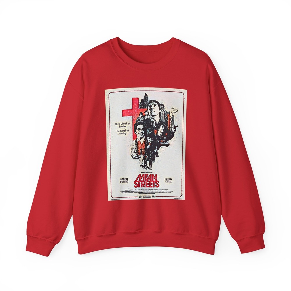 Mean Streets Graphic Print Long Sleeve Unisex Heavy Blend™ Crewneck Sweatshirt