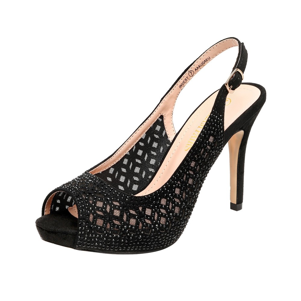Elegant US Women Stilettos Peep Toe Slingback Wedding Heels