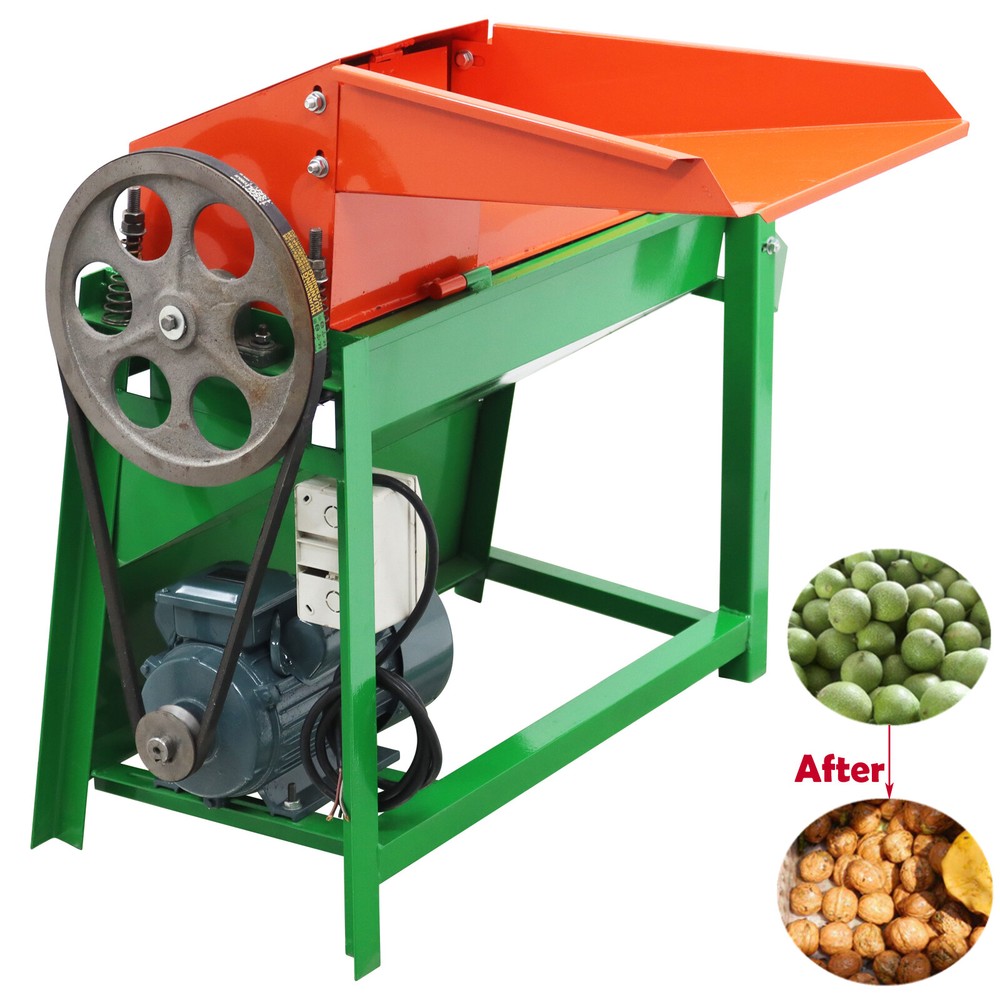 220V Green Walnut Peeling and Cleaning Machine Automatic Walnut Peeler 2200lbs/h