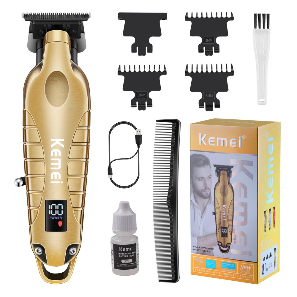 KEMEI 2293 Professional Hair/Beard Trimmer for Men Zero Gapped Hair 2293gold