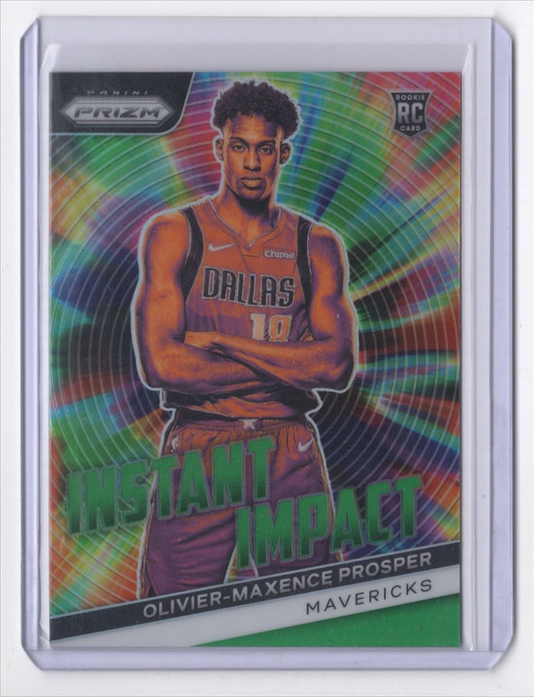 2023-24 Panini Prizm Instant Impact Green Prizm Olivier-Maxence Prosper Rookie