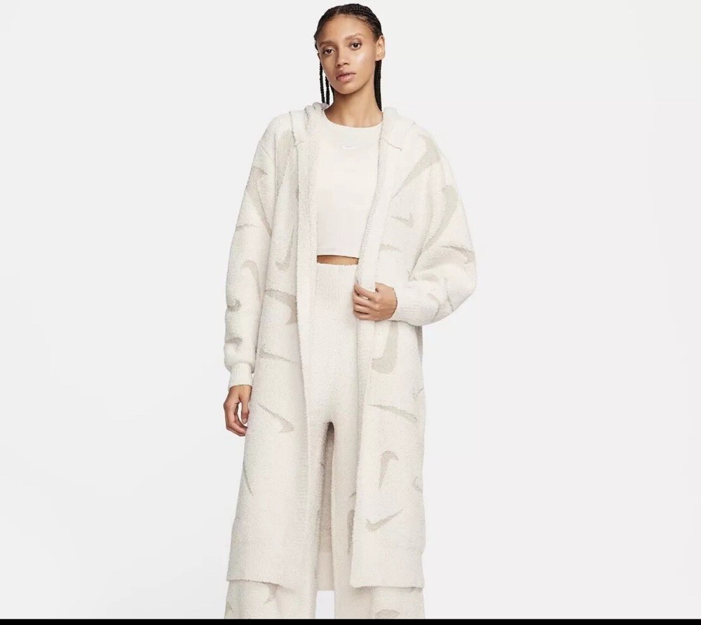 Size 2XL Nike Sportswear Phoenix Cozy Boucle Long Knit Cardigan (FD4282-105)