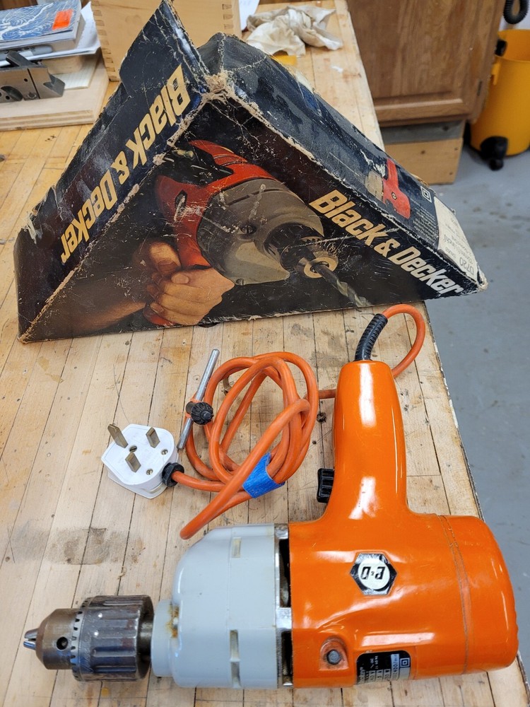 Classic New British Black And Decker Drill Set