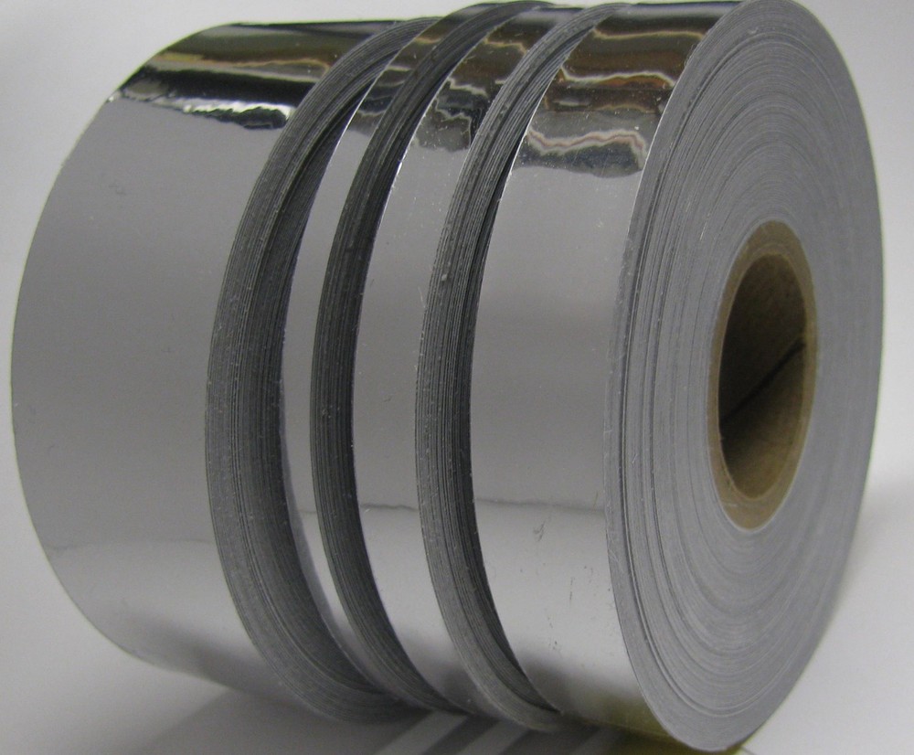 Silver Chrome Vinyl Tape, Choose Your Size, POLYCHROME Mirror  Plastic