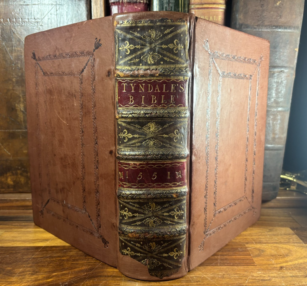 Tyndale Bible 1551 Small Folio OT, Apocrypha, NT Wood Cut Engravings, Mid Tudor