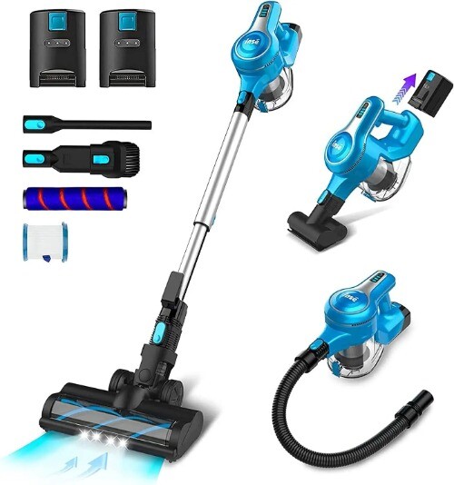 S6P PRO Cordless Vacuum Cleaner 23Kpa 265W Brushless Motor Stick Vacuum, 40 Mins