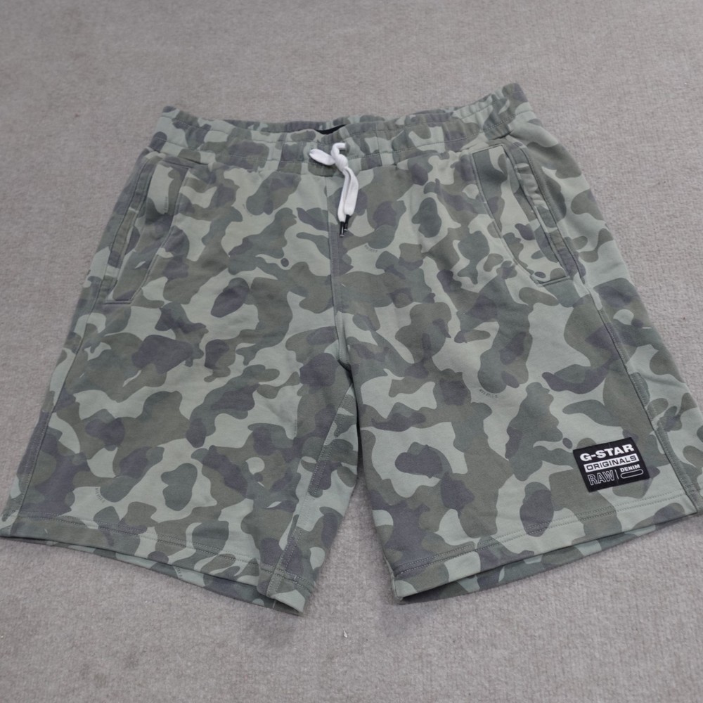 G-Star Shorts XL Green Camo Camouflage 10