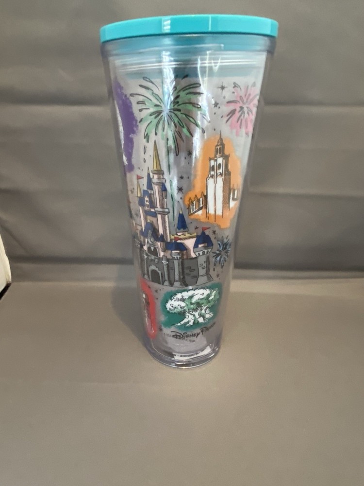Starbucks  Disney Parks  Disney Acrylic Cold Cup Tumbler 24 oz No Straw