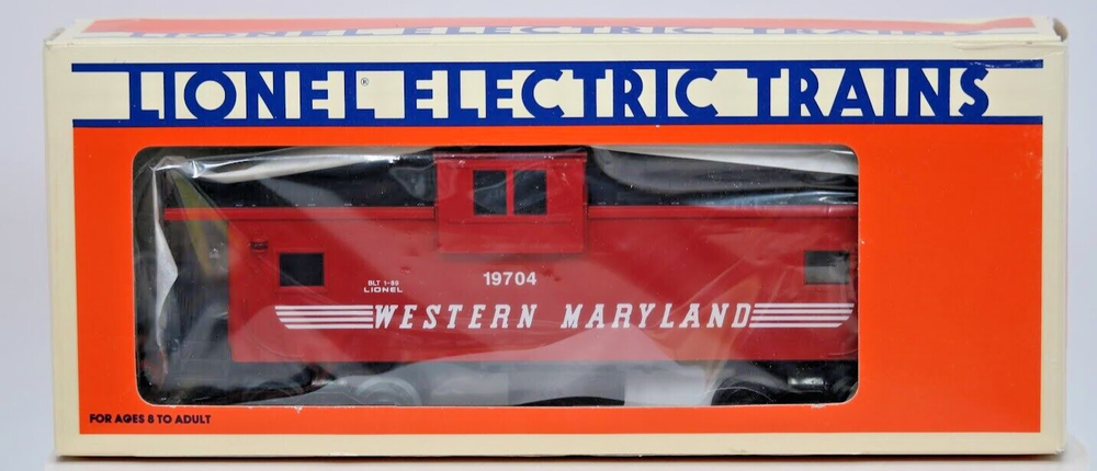 ✅Lionel 6-19704 New Western Maryland Extended Vision Caboose w/Smoke & Light