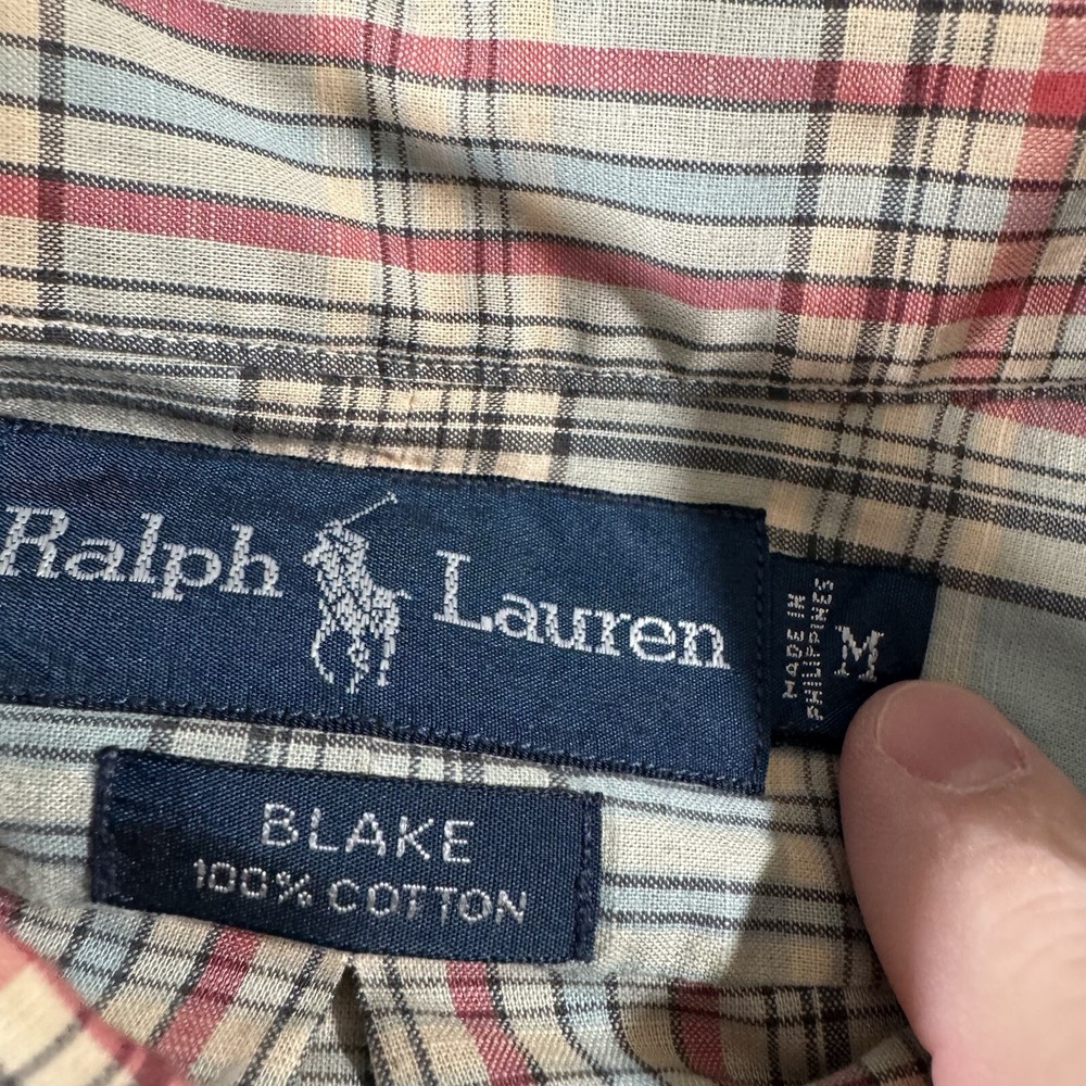 Camisa Ralph Lauren Blake M Algodón a Cuadros Manga Larga Con Botones