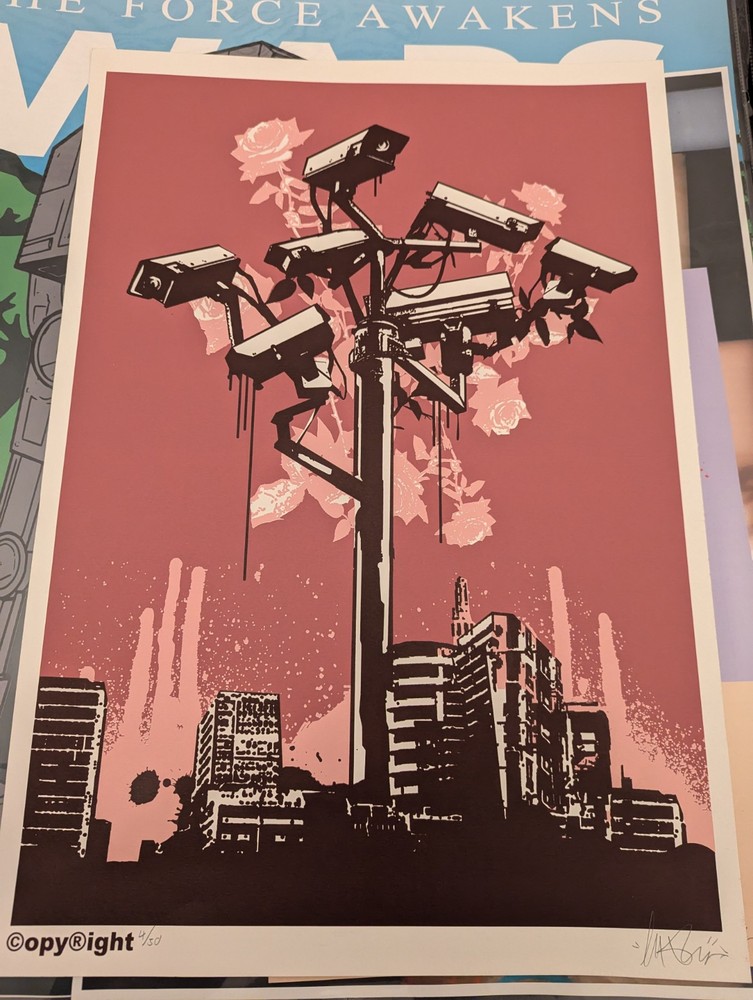 Copyright Artist - Street Art Screen Print 'Lookout Tree' Edition 4/30