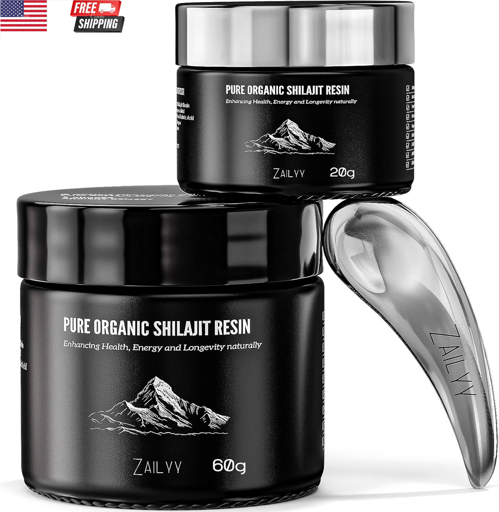 Pure Himalayan Organic Shilajit Resin 80G | Lab-Tested Natural Energy Supplement