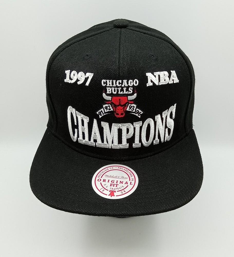 Chicago Bulls 1997 NBA Champions Mitchell Ness Snapback Cap