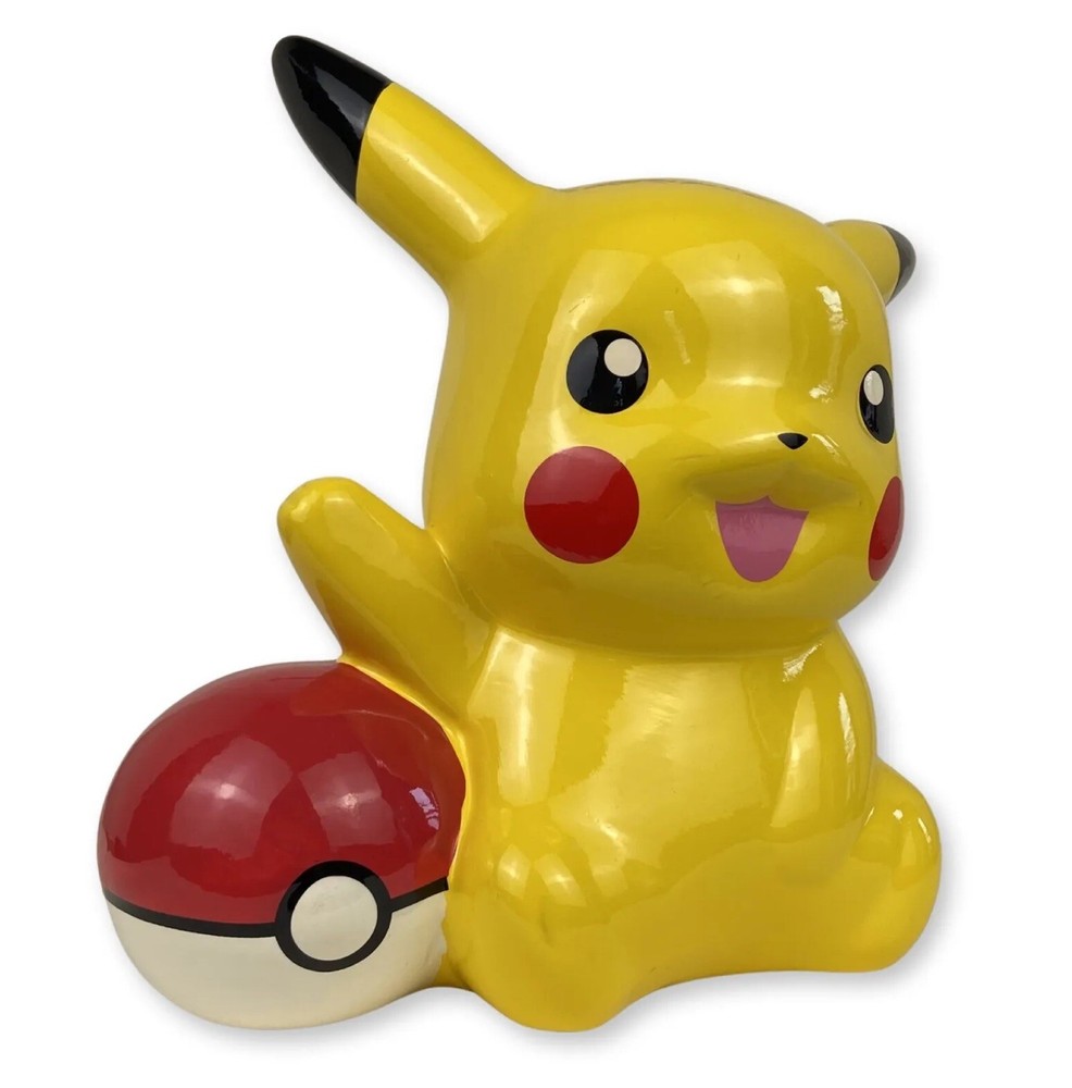 Pokémon Pikachu Nintendo Money Coin Bank 2018 Exclusive Pokeball Ceramic 9in
