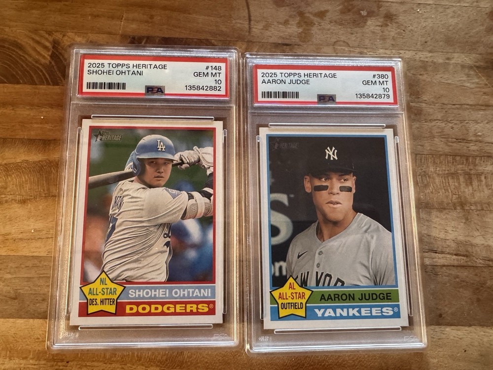 2025 Topps Heritage Complete Set 1-500 W/ 100 SPs + PSA 10 Ohtani & PSA 10 Judge