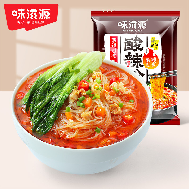 Hot and Sour Noodles 105g/bag Sweet Potato Vermicelli Instant Vermicelli