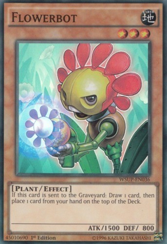 Flowerbot - WSUP-EN036 - Super Rare - 1st Edition - Moderately Played