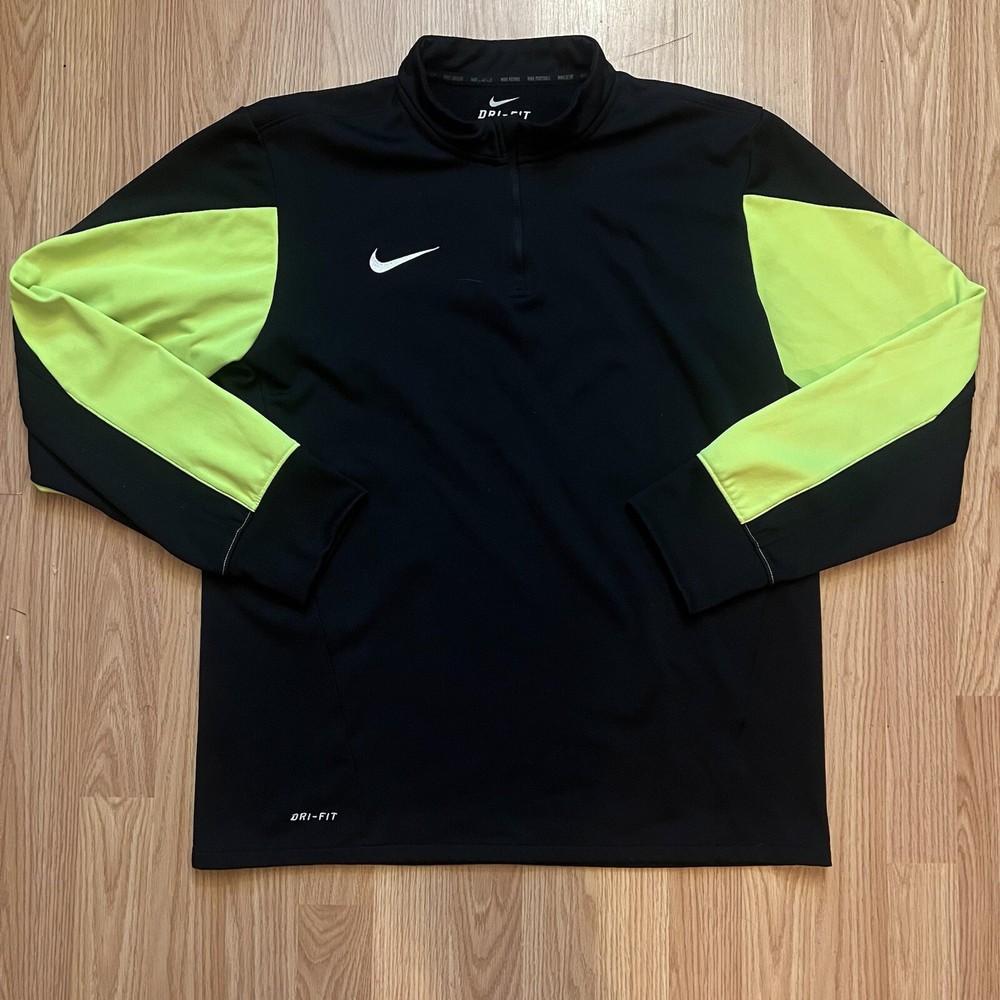 Nike Midlayer Dri Fit Activewear Mens 1/4 Zip Pullover Running Sweatshirt Size L