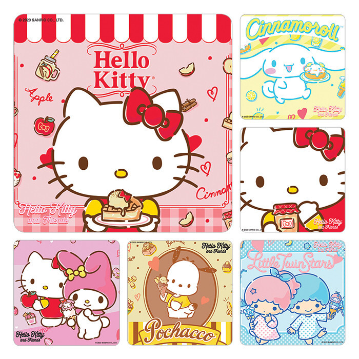 18 Hello Kitty Sanrio (Licensed) Stickers, 2.5