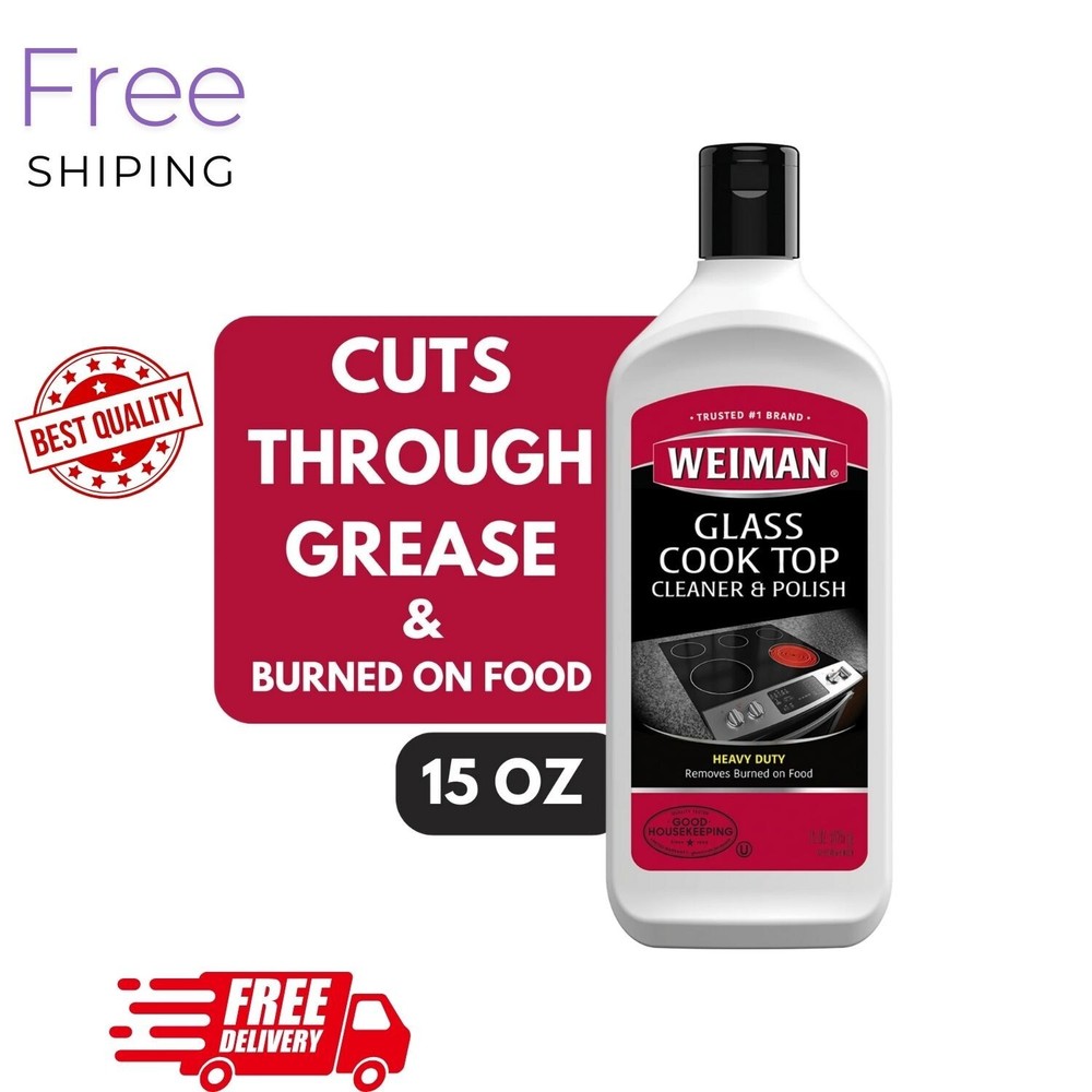 Weiman Glass Cook Top Cleaner, 15 Oz