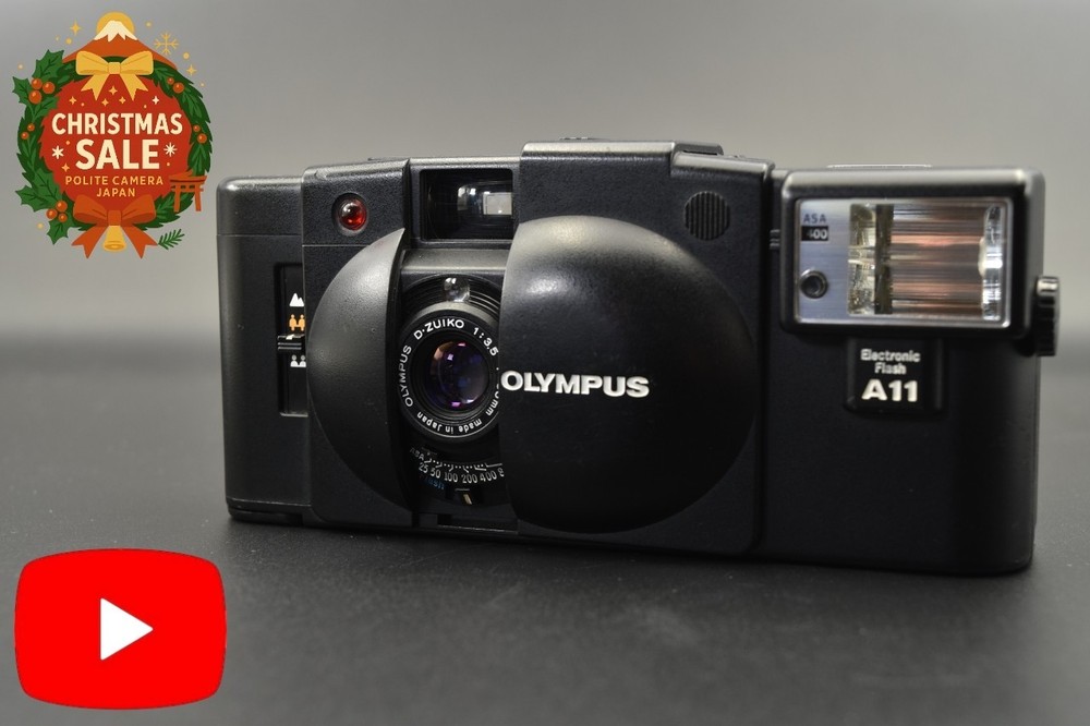 [Christmas Gift Sale] Olympus XA2 A11 Flash 35mm Compact Film Camera From JAPAN-image