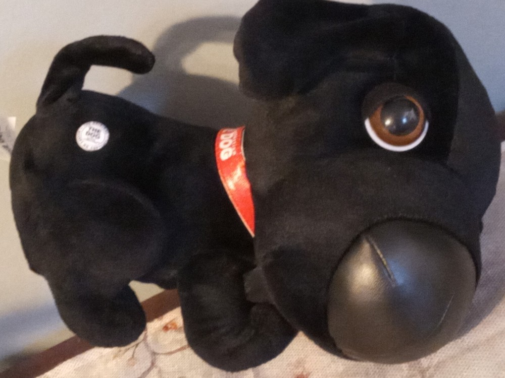 ARTIST COLLECTION THE DOG; Plush Black Labrador Puppy;Barks/Wags Tail/Ears/Pants