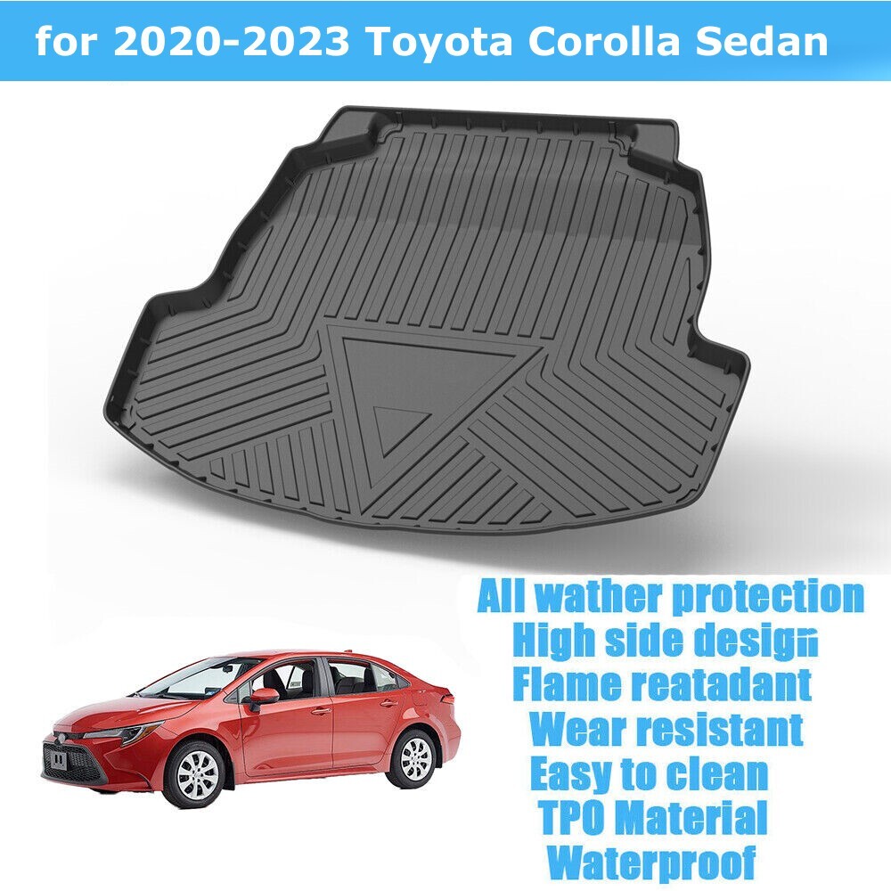 Rear Cargo Trunk Liner Floor Cover Mat fit for Toyota Corolla Sedan 2020-2023