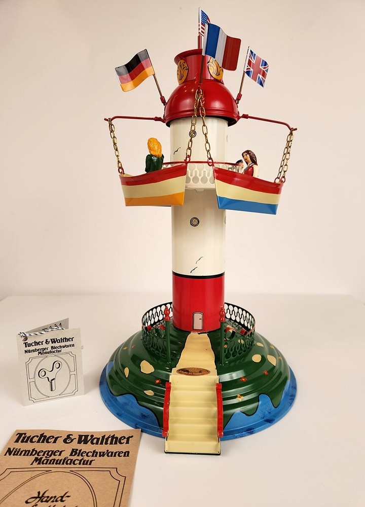 Tucher & Walther Wind Up Carousel T231 Music Box 1996 15