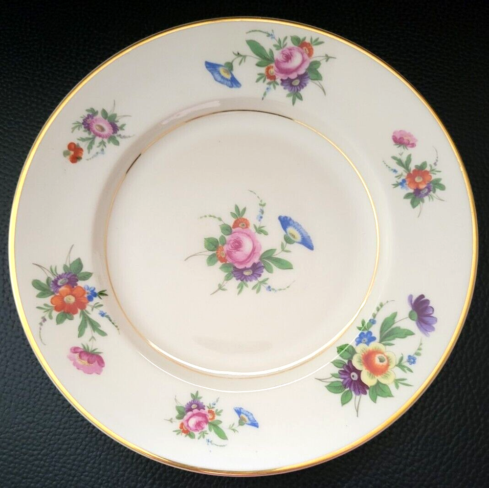 4 Retro Syracuse China Selma Ivory Salad Plates 8