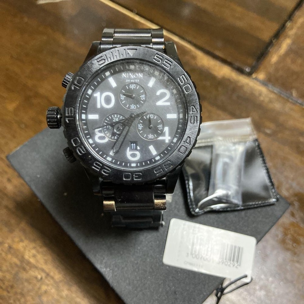 Nixon 42-20 Chrono All Black Mens Watch