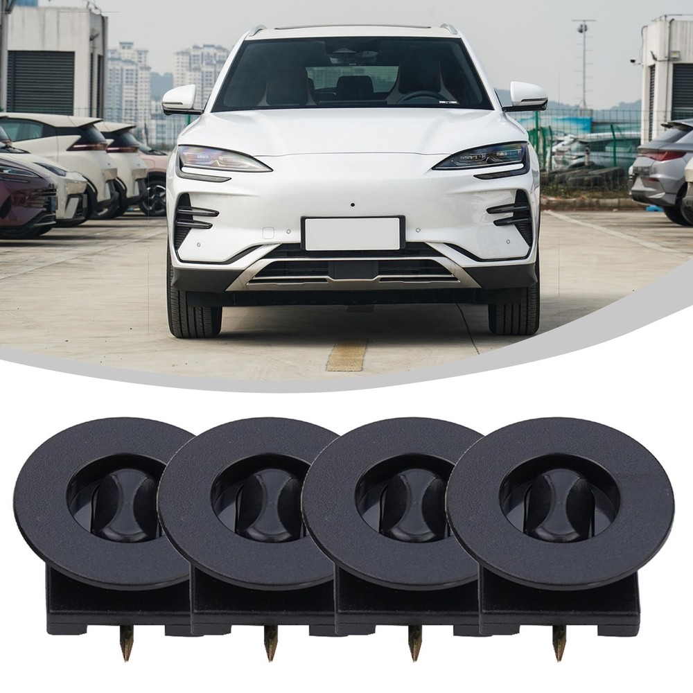 Floor Fixing clips Mat Holders Clip Fixing Grips Black PVC 4pcs Car Carpet