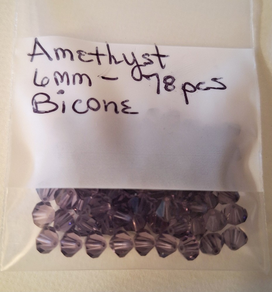 Swarovski Amethyst Crystals Lot of 78 Pieces New Last One Available